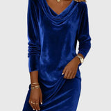 Zsófia - Relaxed-Fit Velour Dress