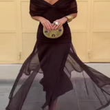 Louise | Elegant V-neck Maxi Holiday Dress