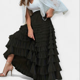 Elegant tulle skirt with decorative details