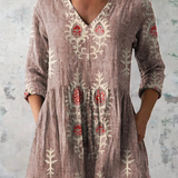 Elise | Long V-Neck Blouse