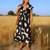 Magda - Light V-neck dress