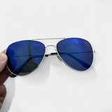 Retro Mirrored Lens Sunglasses