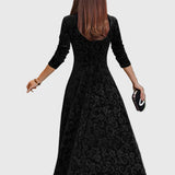 Nancy - Festive Velour Elegance Dress