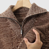 Farkas - Taranto merino wool sweater with zipper