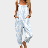 Printed work jumpsuit