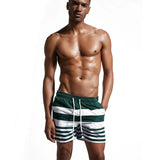Heidi-Mode | Quick-Dry Swim Trunks for Men with Colorblock & Patchwork