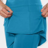 High waisted shorts with skirt