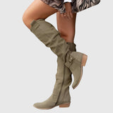 Alena - Tall boots with a ruched effect