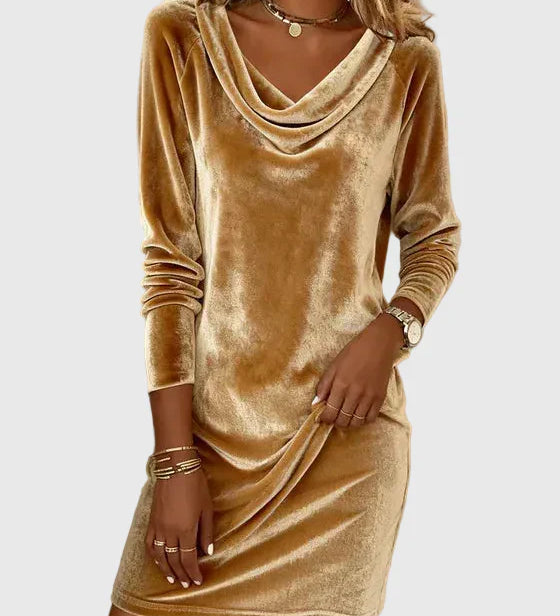 Zsófia - Relaxed-Fit Velour Dress