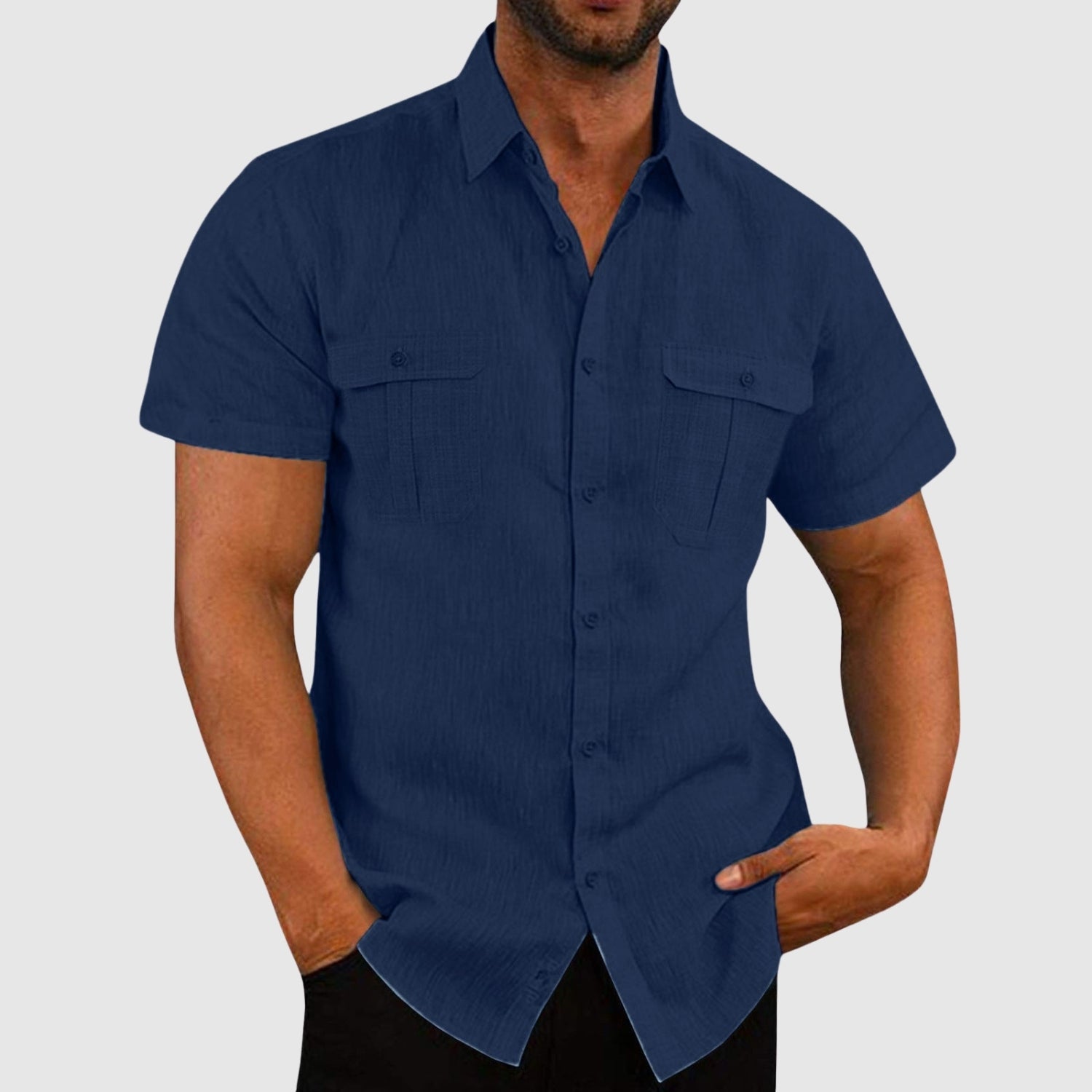 Elemér – Short-sleeved loose shirt