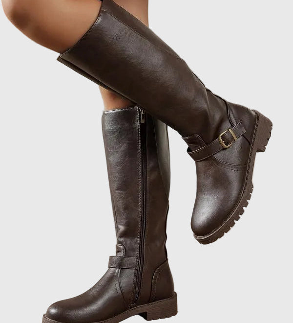 Elsie - Elegant Women's Low-Heeled Boots