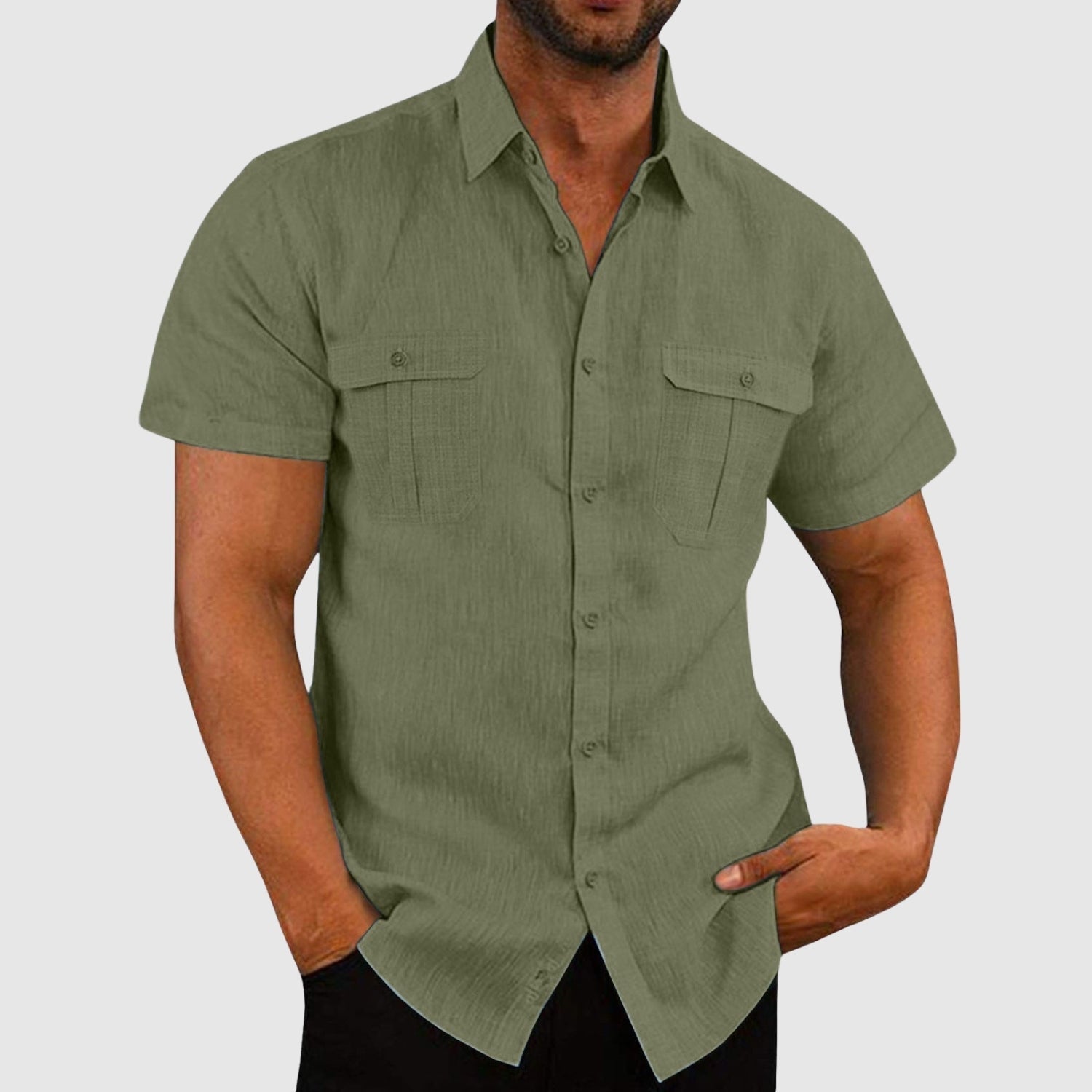 Elemér – Short-sleeved loose shirt