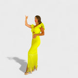 Lúcia - Neon flamenco dress