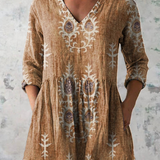 Elise | Long V-Neck Blouse