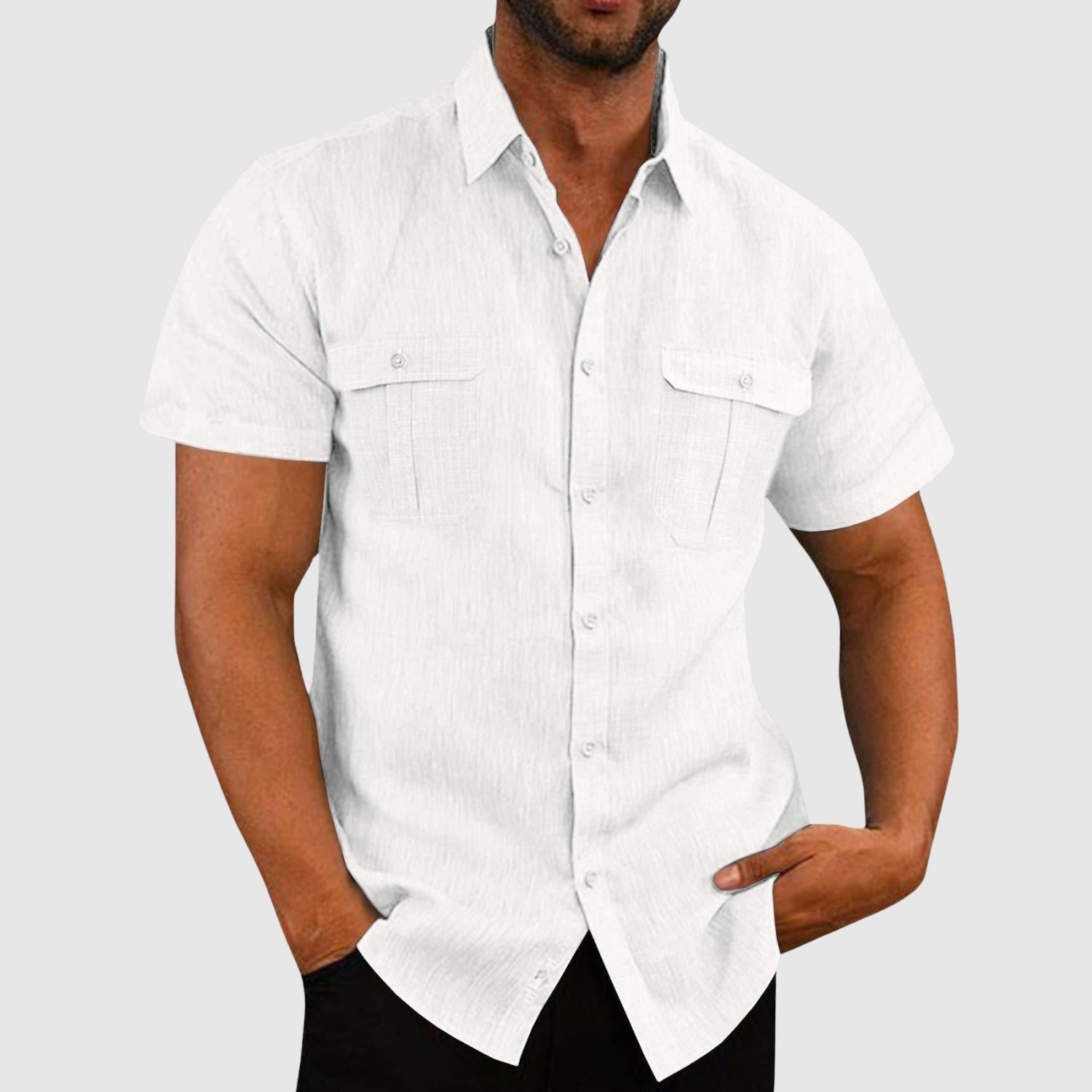 Elemér – Short-sleeved loose shirt
