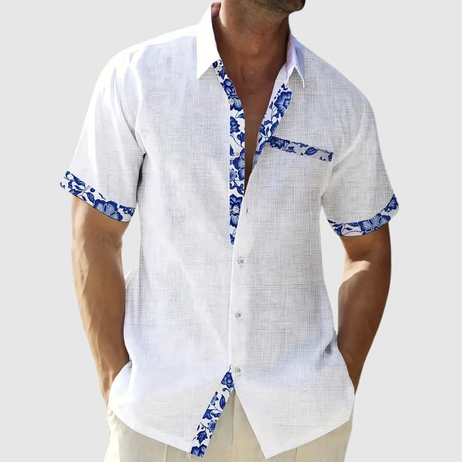 Dénes – Short-sleeved shirt with contrast details
