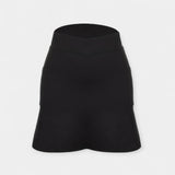 High waisted shorts with skirt