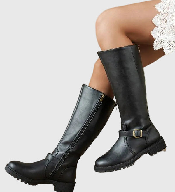Elsie - Elegant Women's Low-Heeled Boots