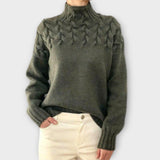 Eve - Women's sweater with detailed knit pattern