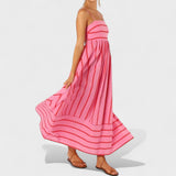 Isabel - Long striped dress