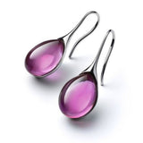 Gold and Silver Colored Crystal Drop Earrings