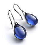 Gold and Silver Colored Crystal Drop Earrings