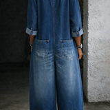 Elena | Laza V-neck Long Sleeve Jumpsuit