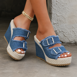 Atelier | Worn-Edge Wedge Sandals