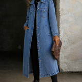 Maya | Fashionable Long Denim Jacket