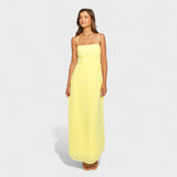 Flóssi - Yellow maxi dress