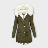 Ivara - Waterproof winter coat with fur lining