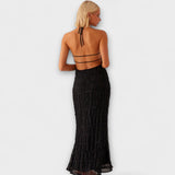 Adilin - Long dress with halterneck neckline