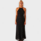 Adilin - Long dress with halterneck neckline