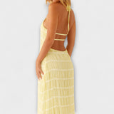 Adilin - Long dress with halterneck neckline