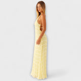 Adilin - Long dress with halterneck neckline