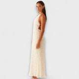 Adilin - Long dress with halterneck neckline