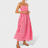 Isabel - Long striped dress