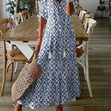 Élodie™ — Robe maxi florale veloutée élégante