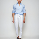 Linen Pop-over ing - Világoskék