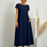 Gabrielle™ — Robe midi fluide élégance intemporelle