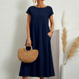 Gabrielle™ — Robe midi fluide élégance intemporelle