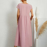Gabrielle™ — Robe midi fluide élégance intemporelle