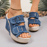 Atelier | Worn-Edge Wedge Sandals