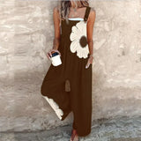 Printed work jumpsuit