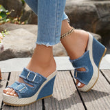 Atelier | Worn-Edge Wedge Sandals