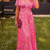 Élina - Long, loose floral summer dress