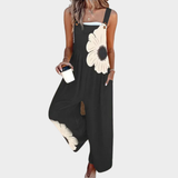 Printed work jumpsuit