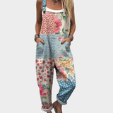 Printed work jumpsuit