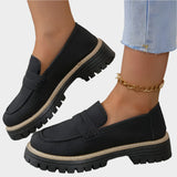 Thick-soled moccasins
