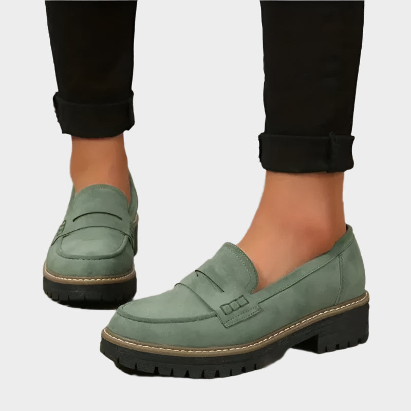 Thick-soled moccasins